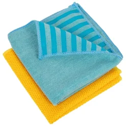 Outlet Set of 2 Microfibre Bathroom Cloths Cleaning