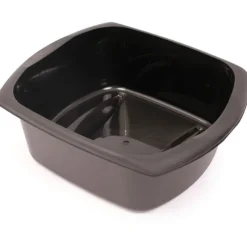 Outlet Soft Black 9.5L Rectangular Washing Up Bowl Cleaning
