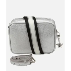 Best Silver Soho Duel Compartment Camera Cross Body Bag Bags & Accessories