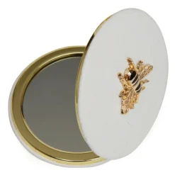 Sale White Round Compact Mirror Gifts