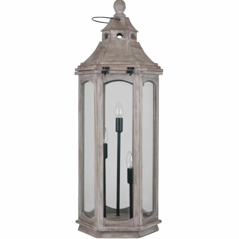 Hot Antique Wood Floor Lamp Floor Lamps