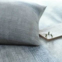 Discount Hygge Anson Stripe Green Duvet Cover Set Duvet Covers