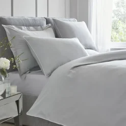 Sale Plain Dyed Silver Duvet Cover Set Duvet Covers