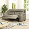 Outlet Aries 3 Seater Recliner Sofa in Charcoal Grey Recliner Sofas | 3 Seater Sofas