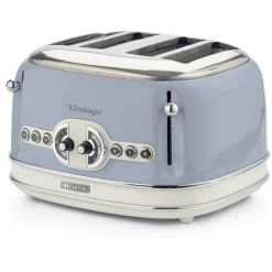 Clearance Vintage 4 Slice Toaster Blue Kettles & Toasters