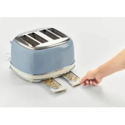 Clearance Vintage 4 Slice Toaster Blue Kettles & Toasters
