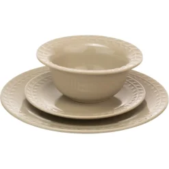 Best 12pc Leaf Dinner Set stone Dinner Sets