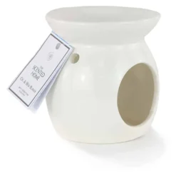 Sale White Round Ceramic Wax Melt Burner Candles & Diffusers