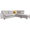 Best Ashton Large Corner Sofa with Chaise Footstool Corner Sofas | Sofas