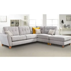 Best Ashton Large Corner Sofa with Chaise Footstool Corner Sofas | Sofas