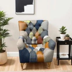 Clearance Bamford Club Patchwork Chair Armchairs