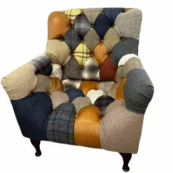 Clearance Bamford Club Patchwork Chair Armchairs