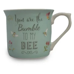 Sale Bee Happy Blue Mug Drinkware