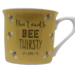 Sale Bee Happy Yellow Mug Drinkware