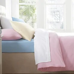 Online Blue Brushed Cotton Sheet Sheets & Pillow Cases