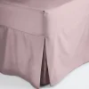 Clearance Blush 200 Thread Count Plain Dyed Super King Valance Sheets & Pillow Cases