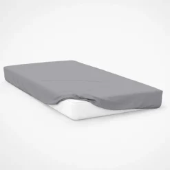 Best Dark Grey 200 Thread Count Plain Dyed Sheet Sheets & Pillow Cases