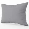 Sale Grey 200 Thread Count Plain Dyed Pillowcase Sheets & Pillow Cases