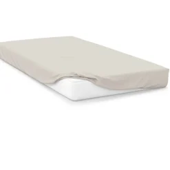 Clearance Ivory 200 Thread Count Plain Dyed Sheet Sheets & Pillow Cases