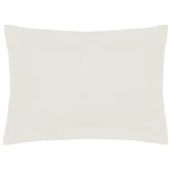 Outlet Ivory 200 Thread Count Egyptian Cotton Plain Dyed Oxford Pillowcase Sheets & Pillow Cases