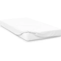 Best Jersey 38cm White Fitted Sheet Sheets & Pillow Cases