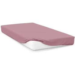 New Misty Rose 200 Thread Count Plain Dyed Sheet Sheets & Pillow Cases
