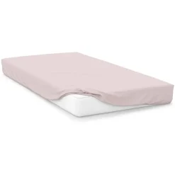 Sale Powder Pink 200 Thread Count Egyptian Cotton Plain Dyed Sheet Sheets & Pillow Cases