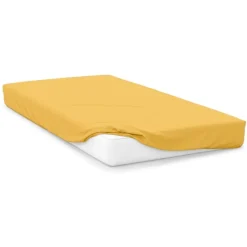 Best Saffron 200 Thread Count Plain Dyed Sheet Sheets & Pillow Cases