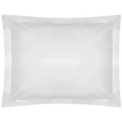 Clearance White 200 Thread Count Egyptian Cotton Plain Dyed Oxford Pillowcase Sheets & Pillow Cases