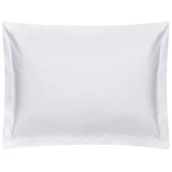 Outlet White 400 Thread Count Egyptian Cotton Plain Dyed Oxford Pillowcase Sheets & Pillow Cases