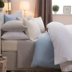 Online White Brushed Cotton Sheet Sheets & Pillow Cases