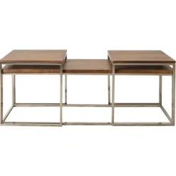 Hot Bletchley Coffee Table Nest In Walnut Coffee Tables