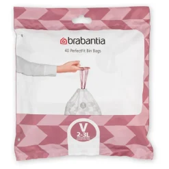Best Code V 3 Litre 40 PerfectFit Bags Bins & Bin Liners