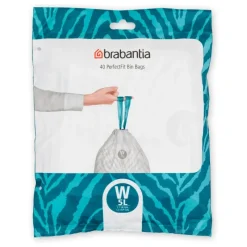 Hot Code W 5 Litre 40 PerfectFit Bags Bins & Bin Liners
