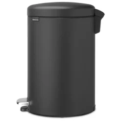 Online 20L New lcon Mineral Infinite Grey Pedal Bin Bins & Bin Liners