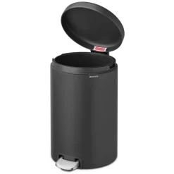 Online 20L New lcon Mineral Infinite Grey Pedal Bin Bins & Bin Liners