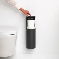 Outlet Mindset Toilet roll Dispenser Grey Bathroom Accessories