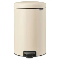 Best NewIcon Pedal Bin Soft Beige Bins & Bin Liners