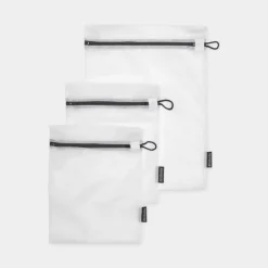 Sale Set of 3 White and Grey Wash Bags Laundry