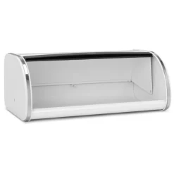 Clearance White Roll Top Bread Bin Food Storage