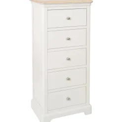Online Broadway 5 Drawer Tallboy in Grey Mist Chest Of Drawers