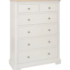 Discount Broadway 2 Over 4 Chest in Grey Mist Chest Of Drawers