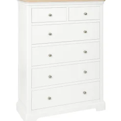 Sale Broadway 2 Over 4 Chest in White Chest Of Drawers
