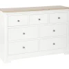 Discount Broadway 3 Over 4 Chest in White Chest Of Drawers