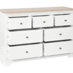 Discount Broadway 3 Over 4 Chest in White Chest Of Drawers