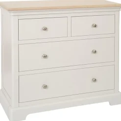 Sale Broadway 2 Over 2 Drawer Chest in Grey Mist Chest Of Drawers