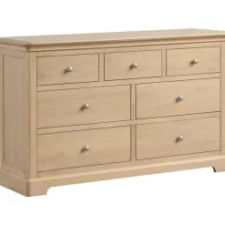 Clearance Broadway 3 Over 4 Drawer Chest in Oak Chest Of Drawers