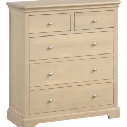 Online Broadway 2 Over 3 Drawer Chest in Oak Chest Of Drawers