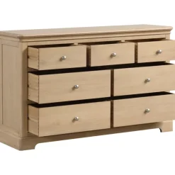 Clearance Broadway 3 Over 4 Drawer Chest in Oak Chest Of Drawers