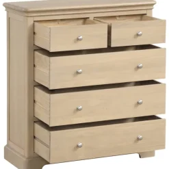 Online Broadway 2 Over 3 Drawer Chest in Oak Chest Of Drawers